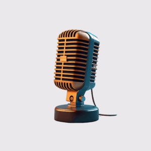 میکروفون رومیزی با بدنه استیل